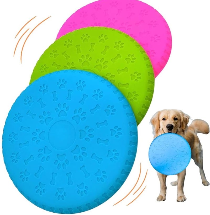 Orgo® Dog Frisbee Chewing Toy (25 cm Diameter) - Pink - Image 2